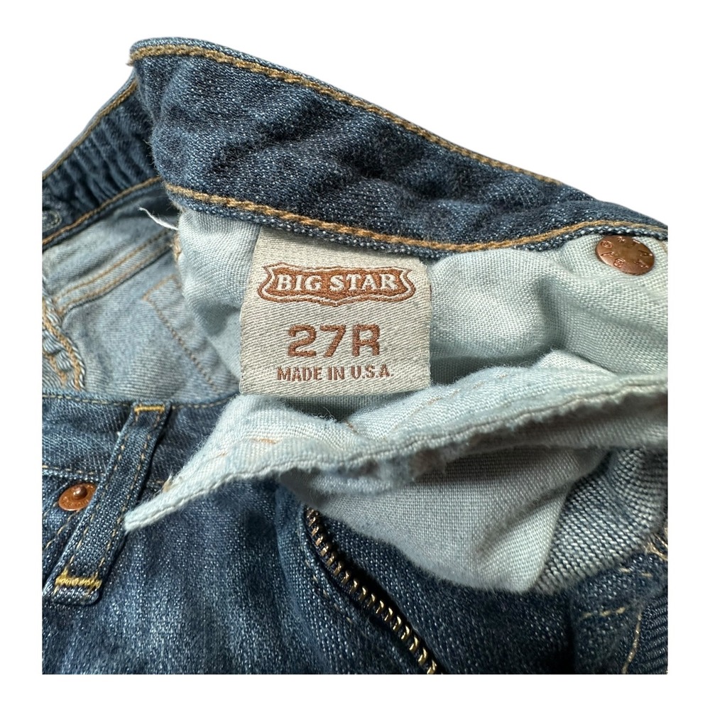 Big Star Womens Denim Jeans Bootcut Blue Wash Size 27 Lyocell Blend Made in USA - Picture 9 of 14